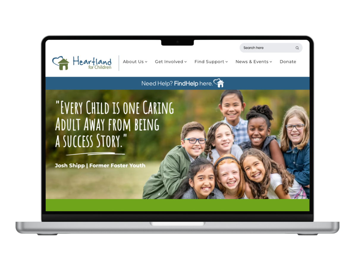 Heartland for Children Website Redesign 